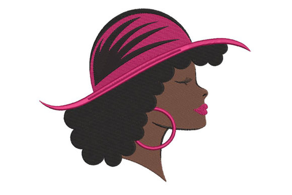 Beautiful Black Woman with Hat: Embroidery Review