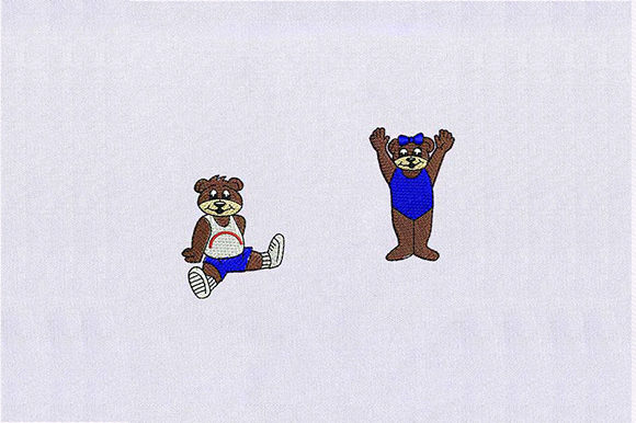 Cute Bear Couple: A Craft Fair Embroidery Review