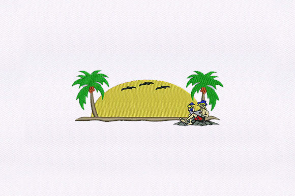 Guy on the Beach: A Craft Fair Embroidery Review