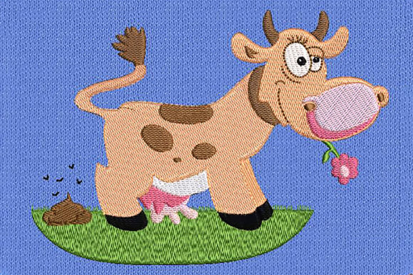 Happy Cow Clip-art: A Sweet Embroidery Review