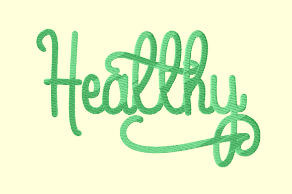 Healthy Lettering: A Seasonal Embroidery Review