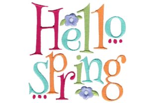 Hello Spring: An Embroidery Design for Seasonal Sales