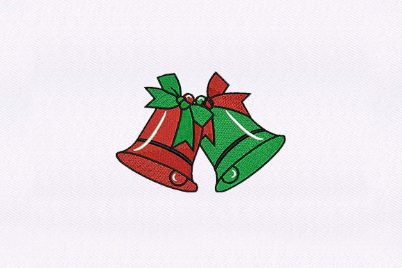 Red and Green Bells: A Craft Fair Embroidery Review