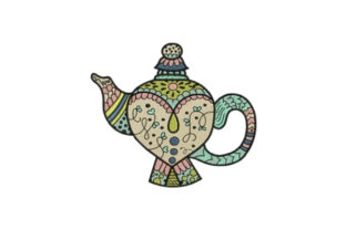 Vintage Tea Pot: An Embroidery Design Review
